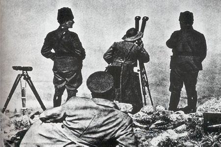 Başkomutan Mustafa Kemal Paşa Büyük Taarruzu Afyon Kocatepe’den yönetiyor 26 Ağustos 1922.